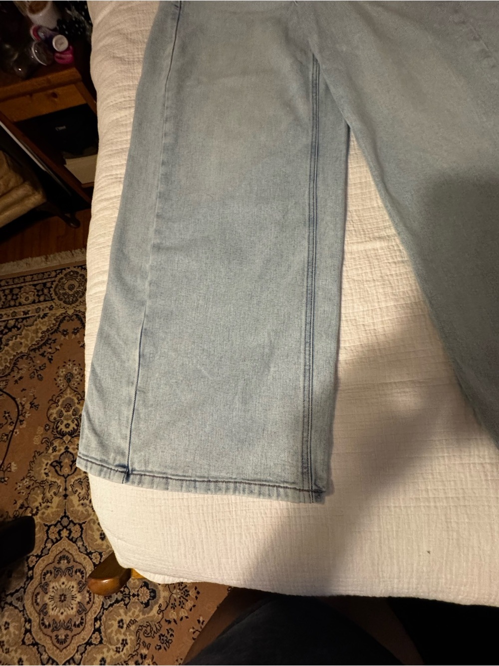Celebrity Pink Juniors SIZE 15/32 Low Rise Wide Leg Double Waist Jeans Boho - Picture 2 of 16